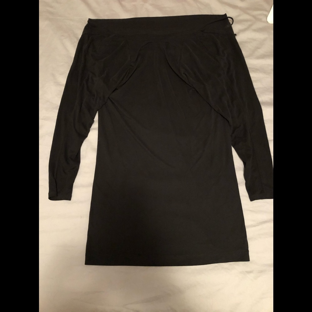 Long sleeve black blouse